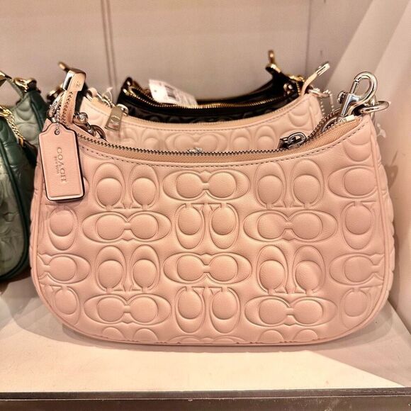 NWT❤️ COACH NWT Coach Teri Shoulder Bag In Signature Leather CY774 Crossbody - Picture 3 of 8